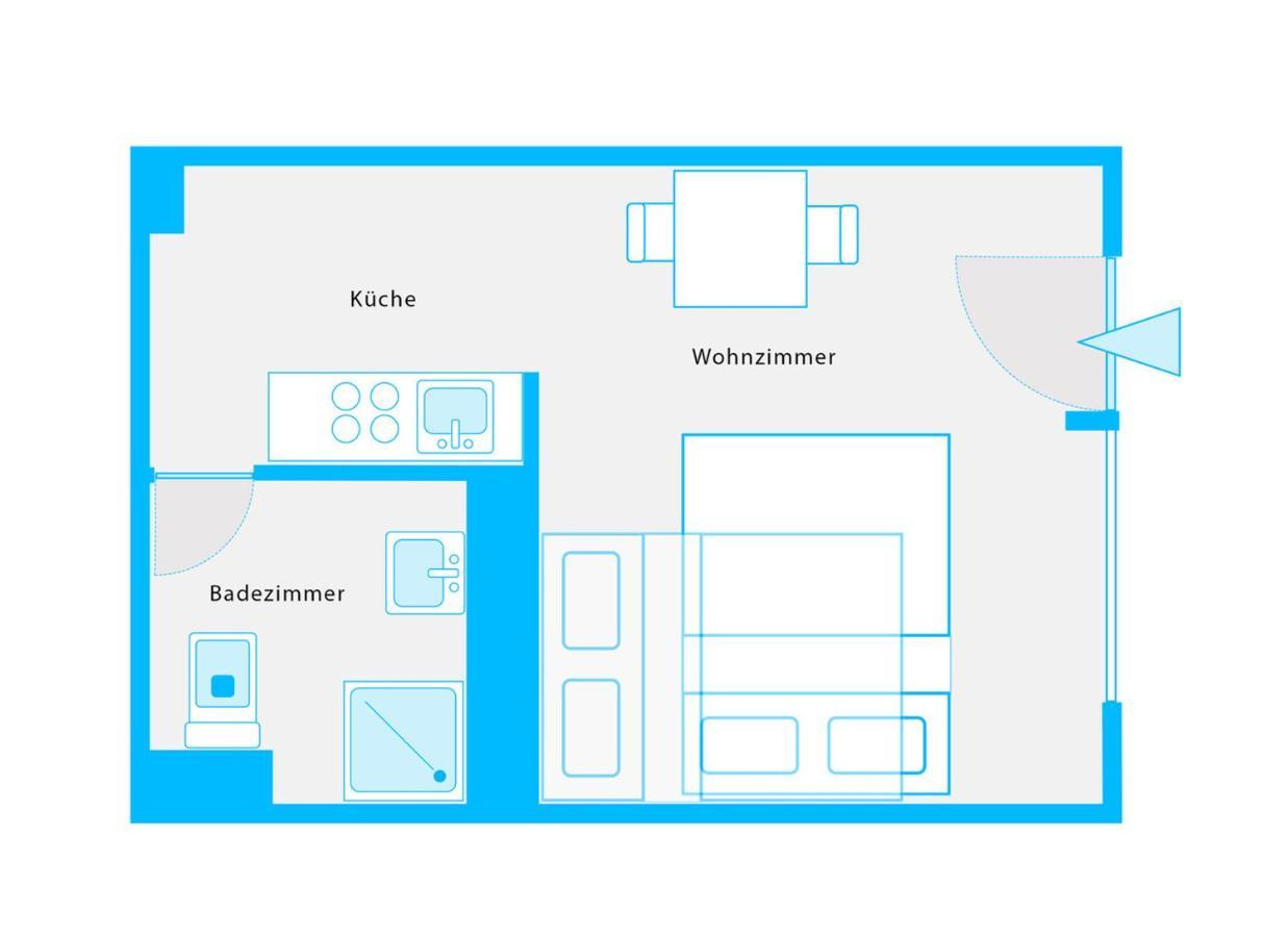 The Koburger Vh, Studio For Up To 4 With High Bed Βερολίνο Εξωτερικό φωτογραφία
